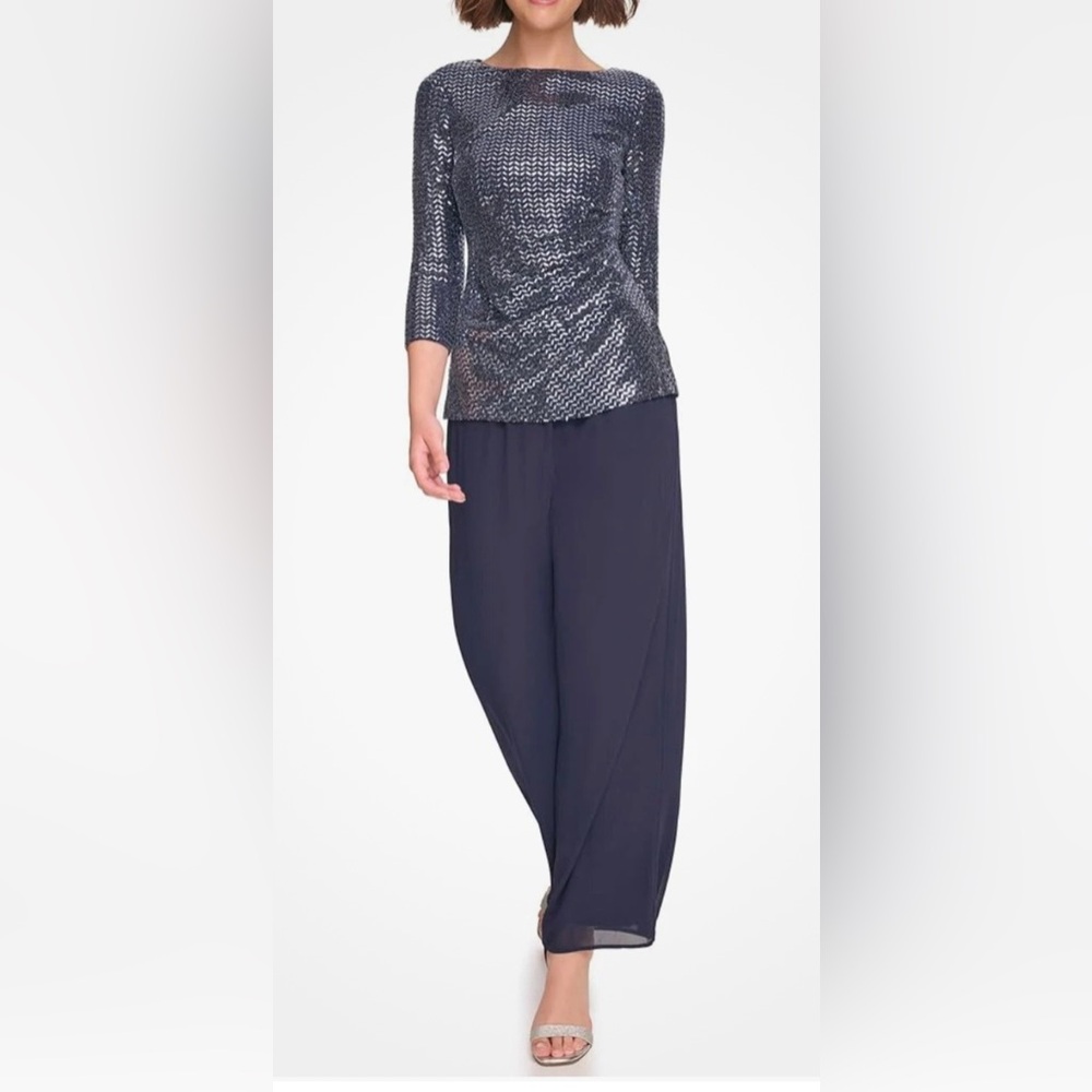 JESSICA HOWARD-Elegant Dk. Navy Women's 2 PC. Jumpsuit- 8 ‼️NWT‼️